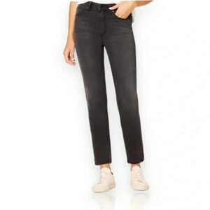 Sz 34 Joe’s The Lara Petite Straight Leg Vintage Stretch Black Jeans